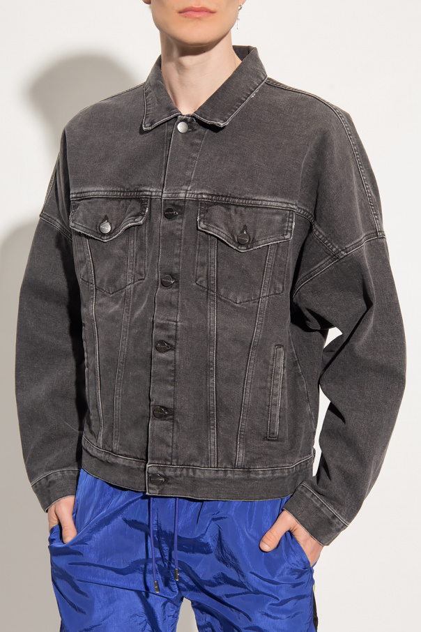 AMBUSH NOBO OVERSIZED STRIPE DENIMJACKET - ebonypodcastnetwork.com